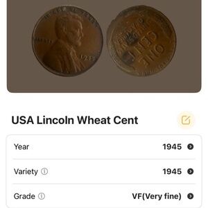 1945 Lincoln Wheat Penny
